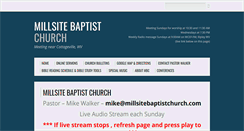 Desktop Screenshot of millsitebaptistchurch.com
