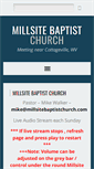 Mobile Screenshot of millsitebaptistchurch.com